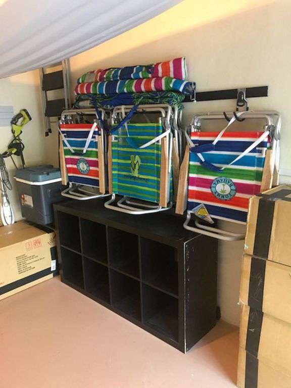 Beach chairs and large cooler provided by fun beach days!