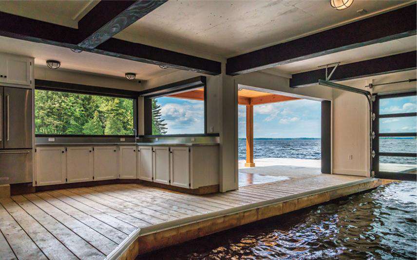 Lower Level Boathouse - Kitchen, Bar, Jetski Slip