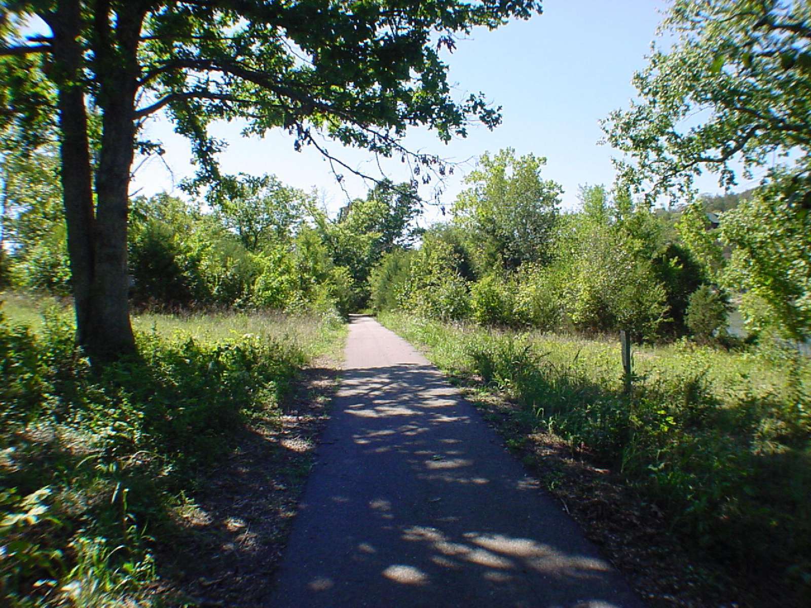 Walking trail at property edge