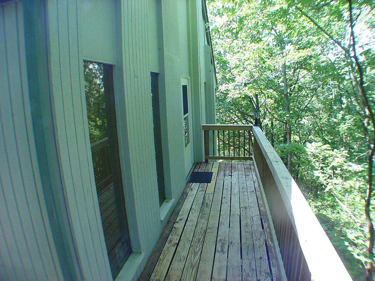 Front door entrance deck