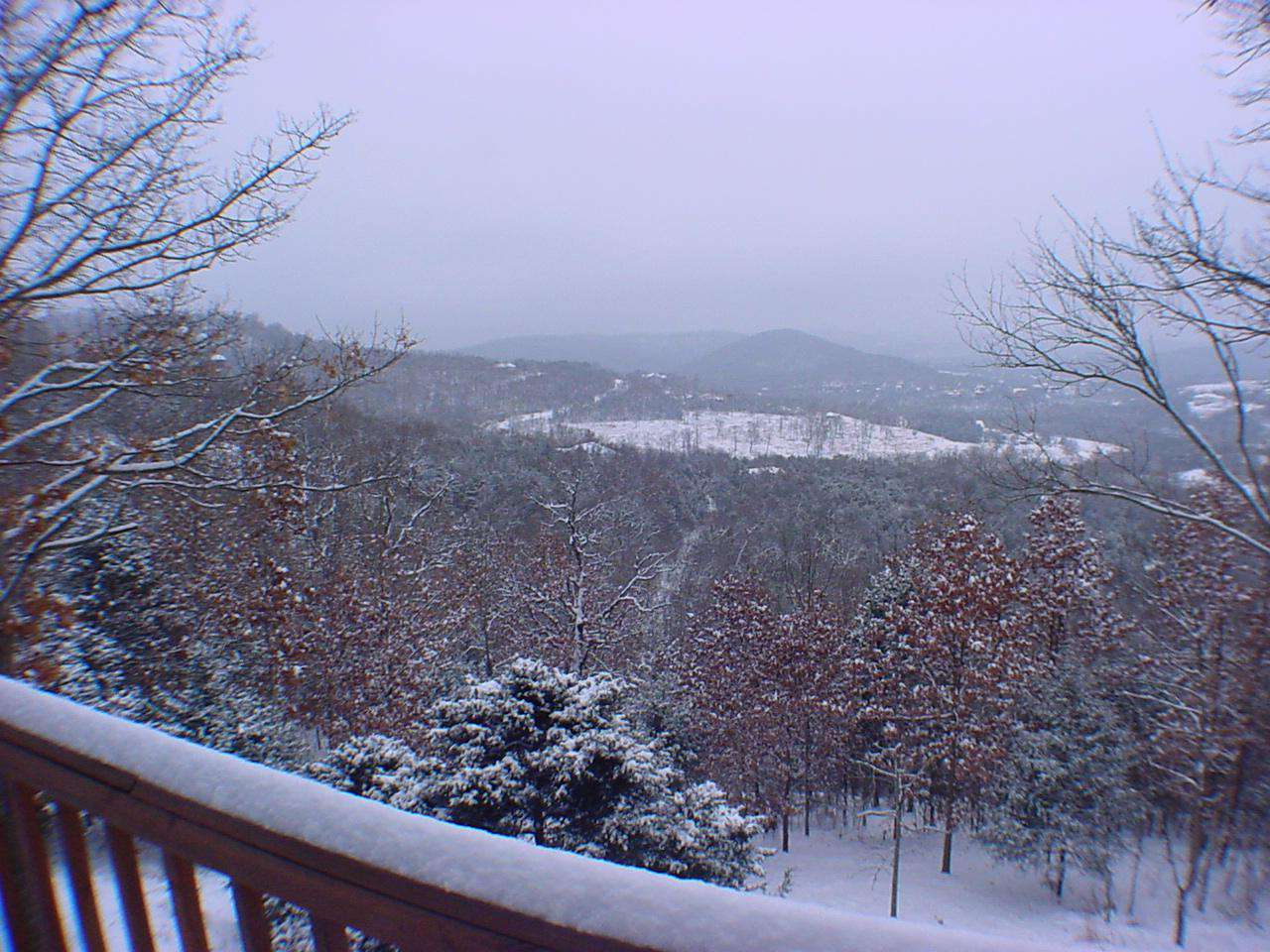 Winter view from deck