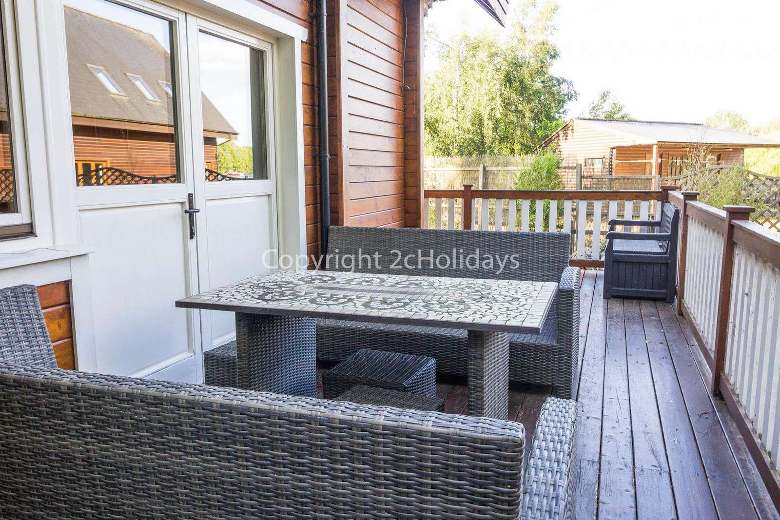 Great patio area with space for a BBQ