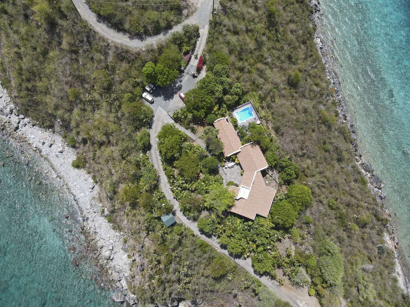 Secluded coastal retreat with private pool and ocean views