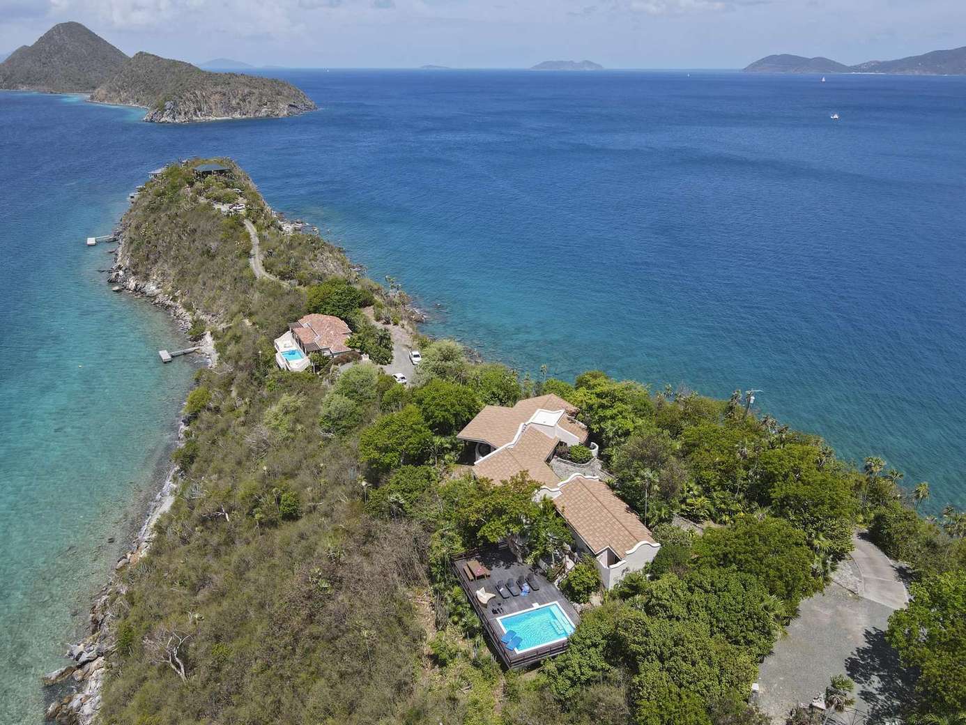 Secluded oceanfront villa with private pool and panoramic views