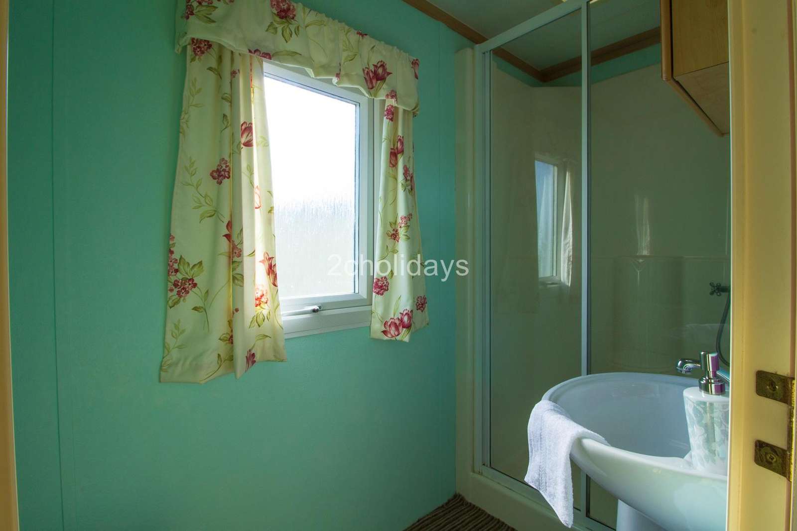 Static home for hire at the St Osyth Beach Holiday Park