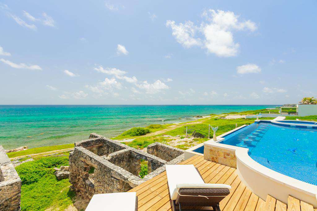 Just steps away from the Caribbean