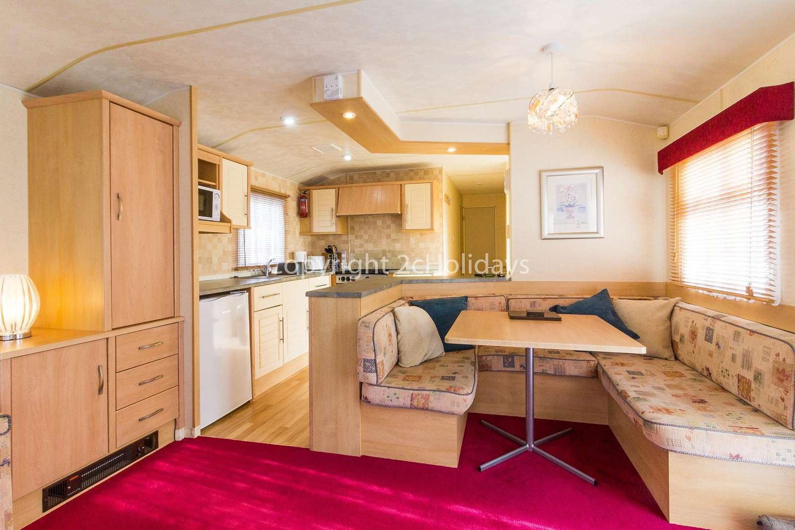 Don't forget to download your loyalty card after staying in this caravan for hire.