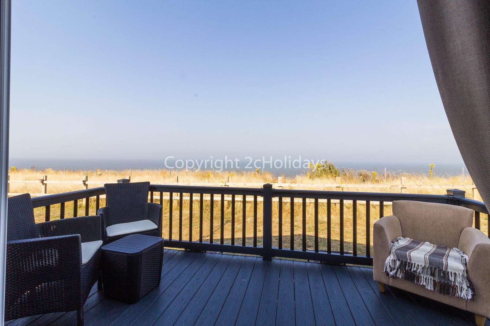 Enjoy the use of outdoor furniture whilst enjoying the full sea view!