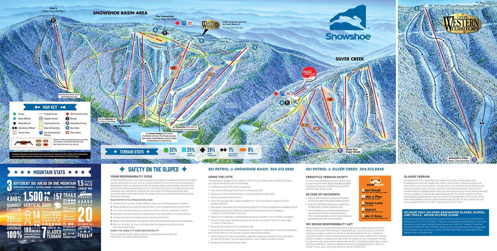 Mountain Map slopes