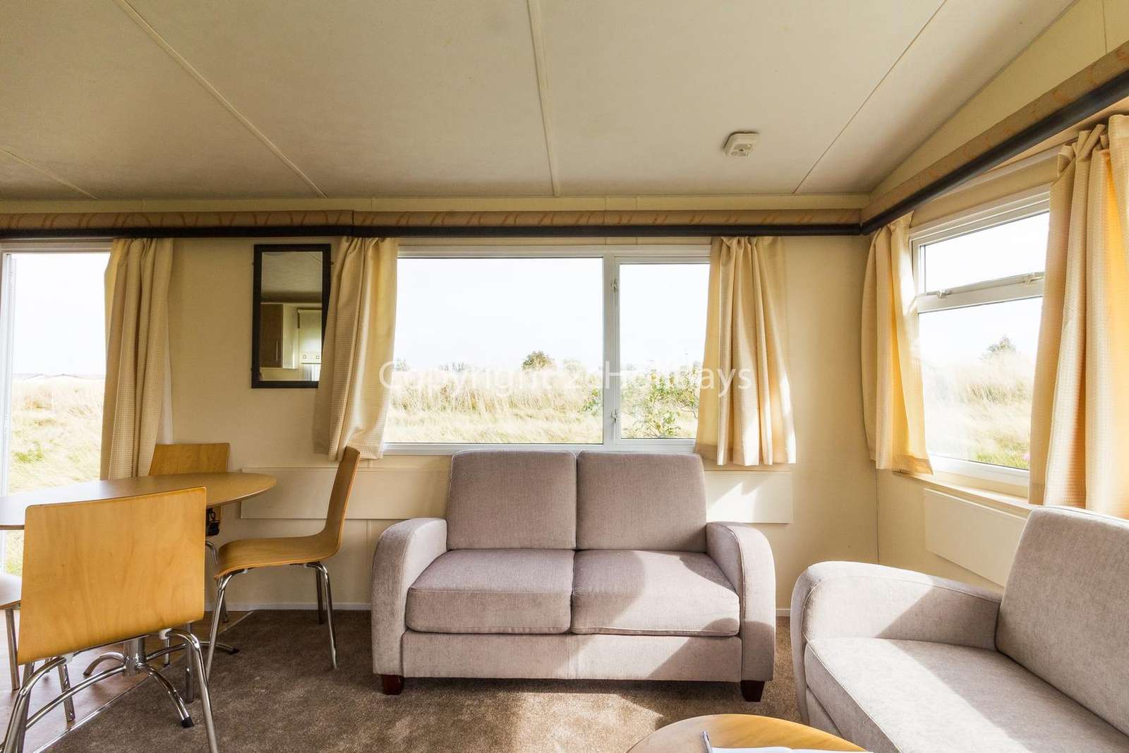 Don't forget to download your loyalty card after staying in this caravan for hire.