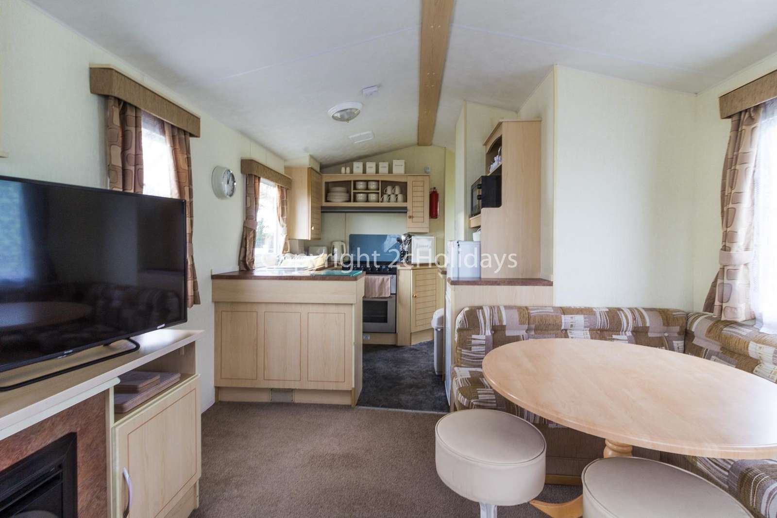 Don't forget to download your loyalty card after staying in this caravan for hire.