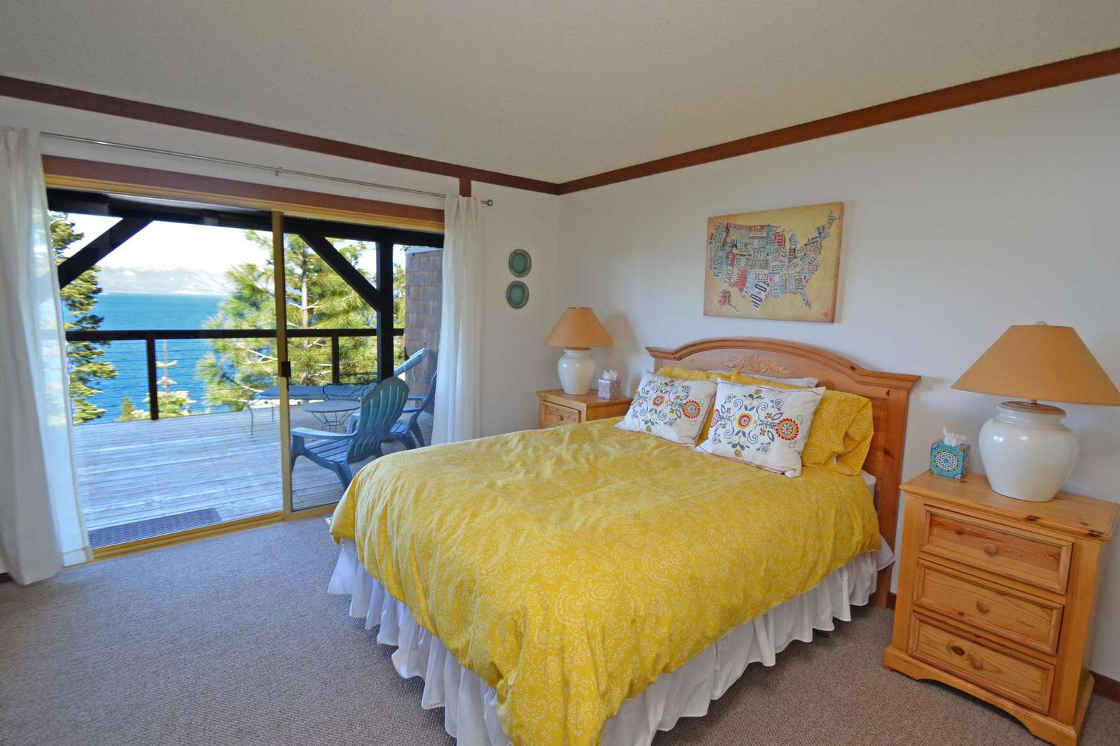 Master Bedroom with Views of Lake Tahoe
