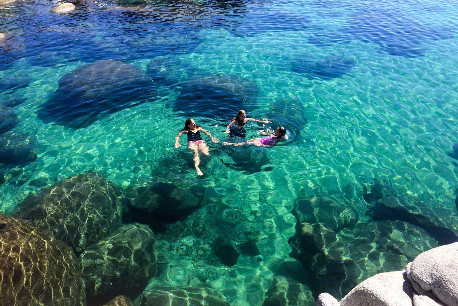 Swimming in Lake Tahoe