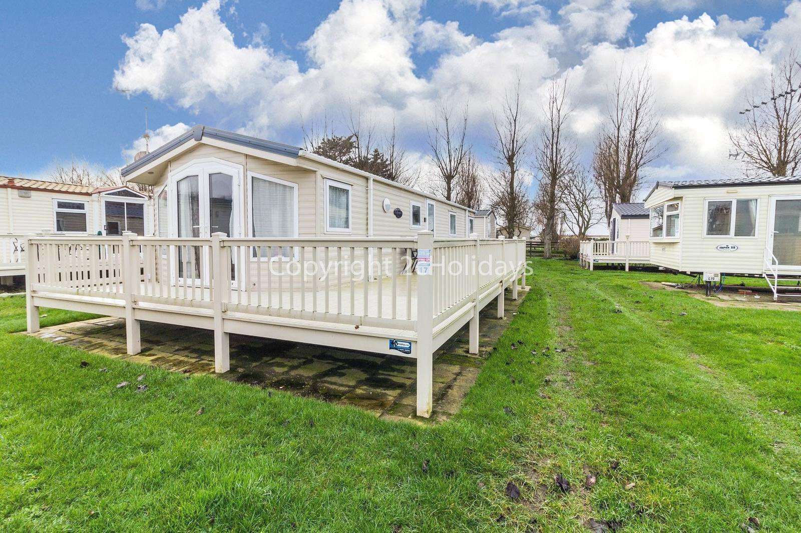 6 berth accommodation at California Cliffs Holiday Park