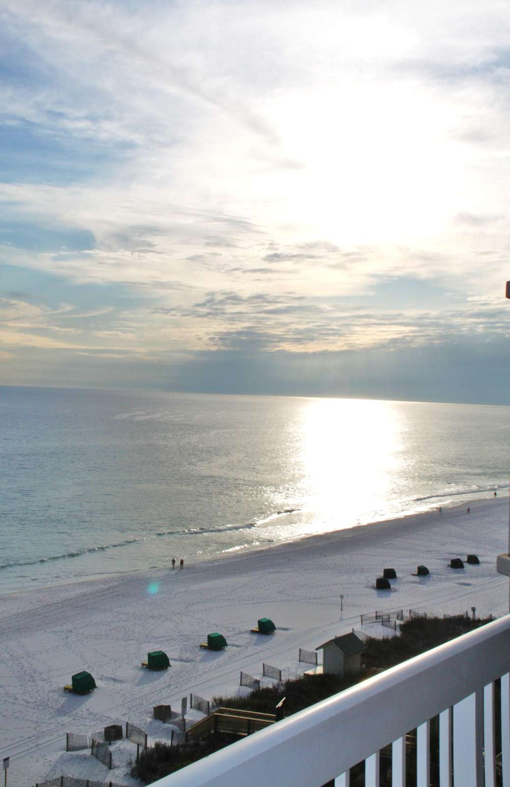 Watch the sunset from the balcony