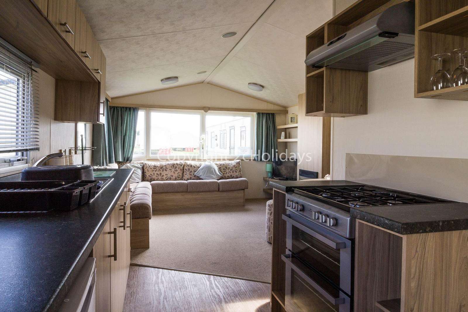 A fully equipped modern kitchen, perfect for self-catering breaks!