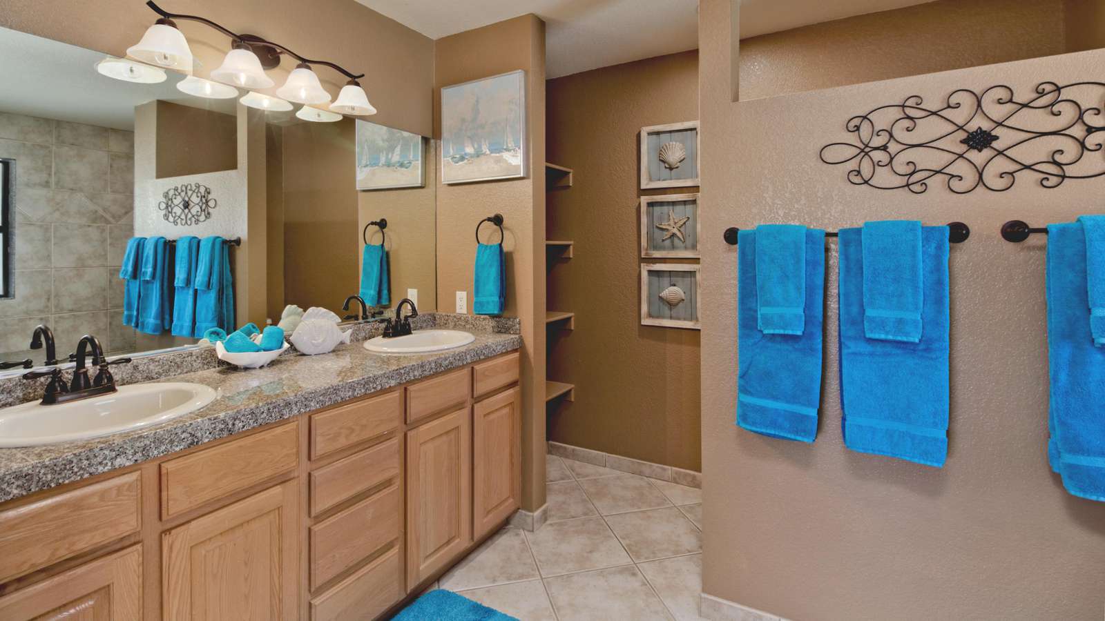 Turquoise Master Bath