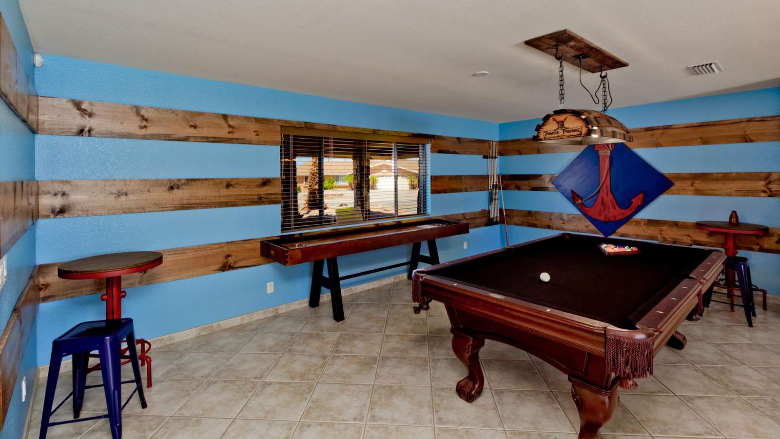 Shuffle Board and Pool Table
