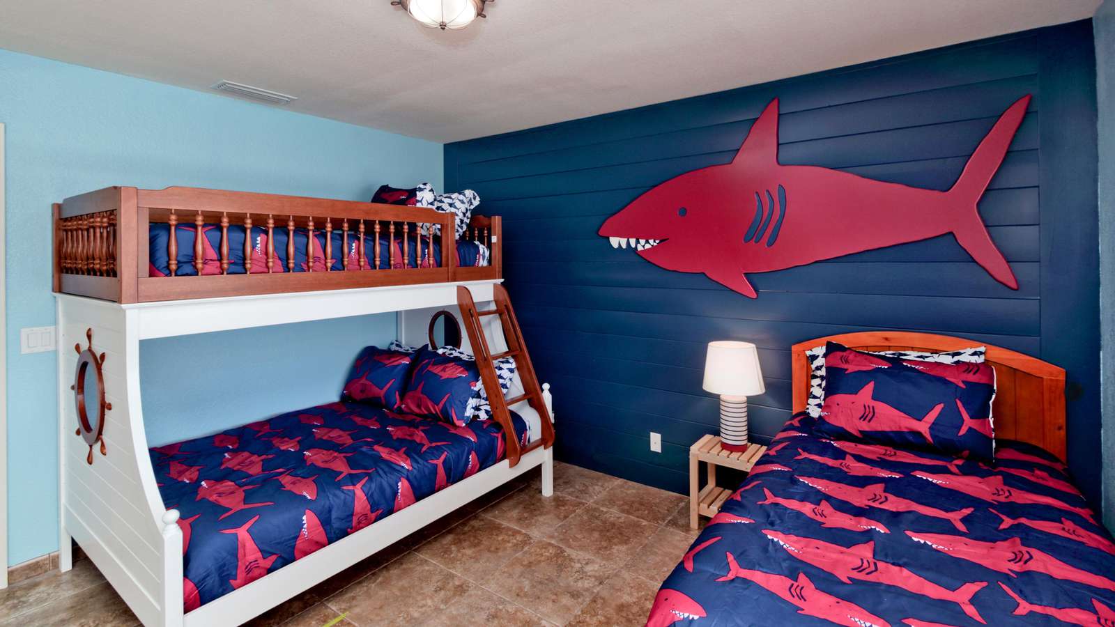 Sharkey's Room sleeps 3-4 kids