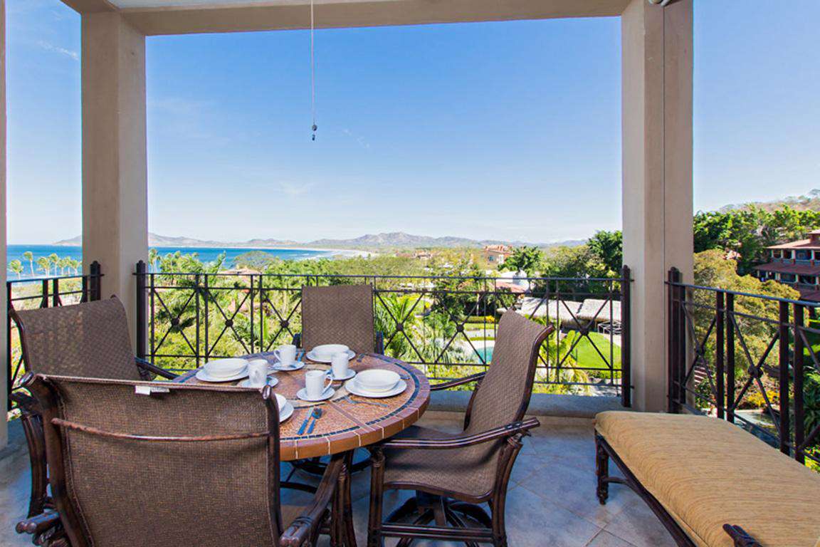 Ocean view balcony with lounger