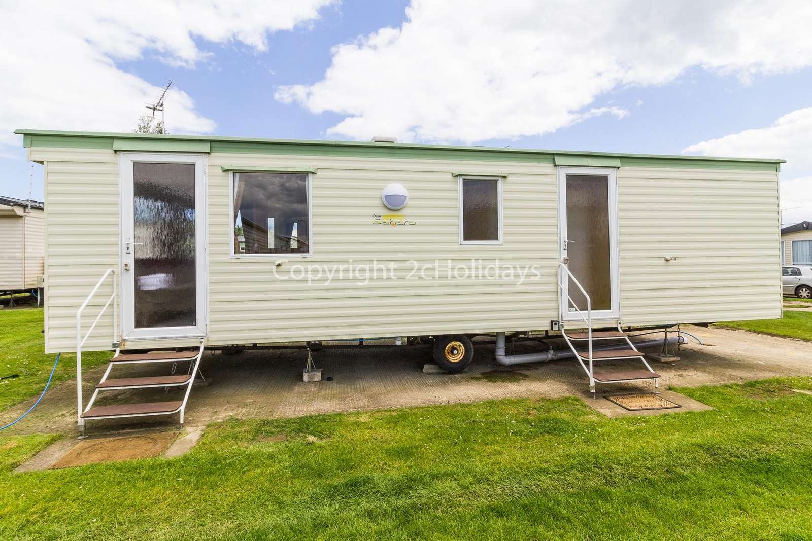 Great caravan with parking available next to accommodation!