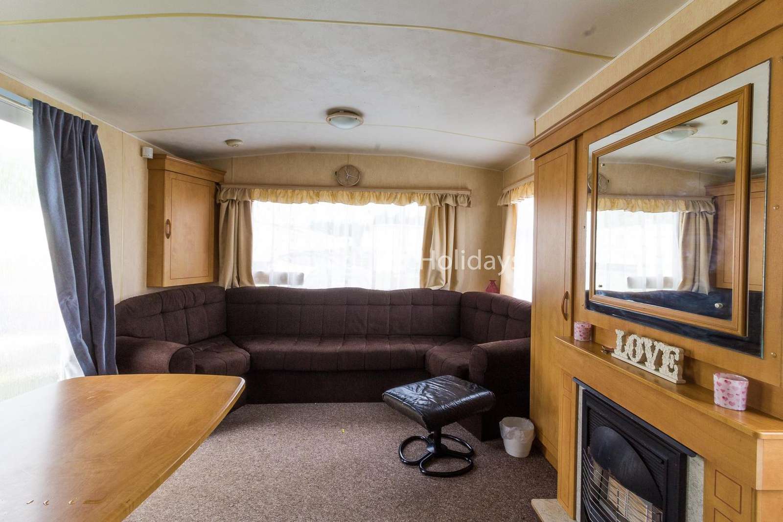 Very spacious lounge with a gas fire to give a cosy feel