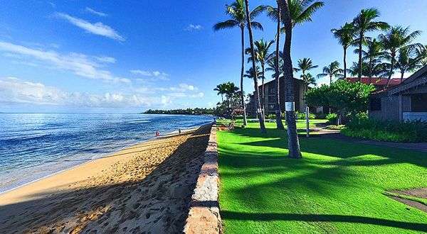 beach in front of Papakea property