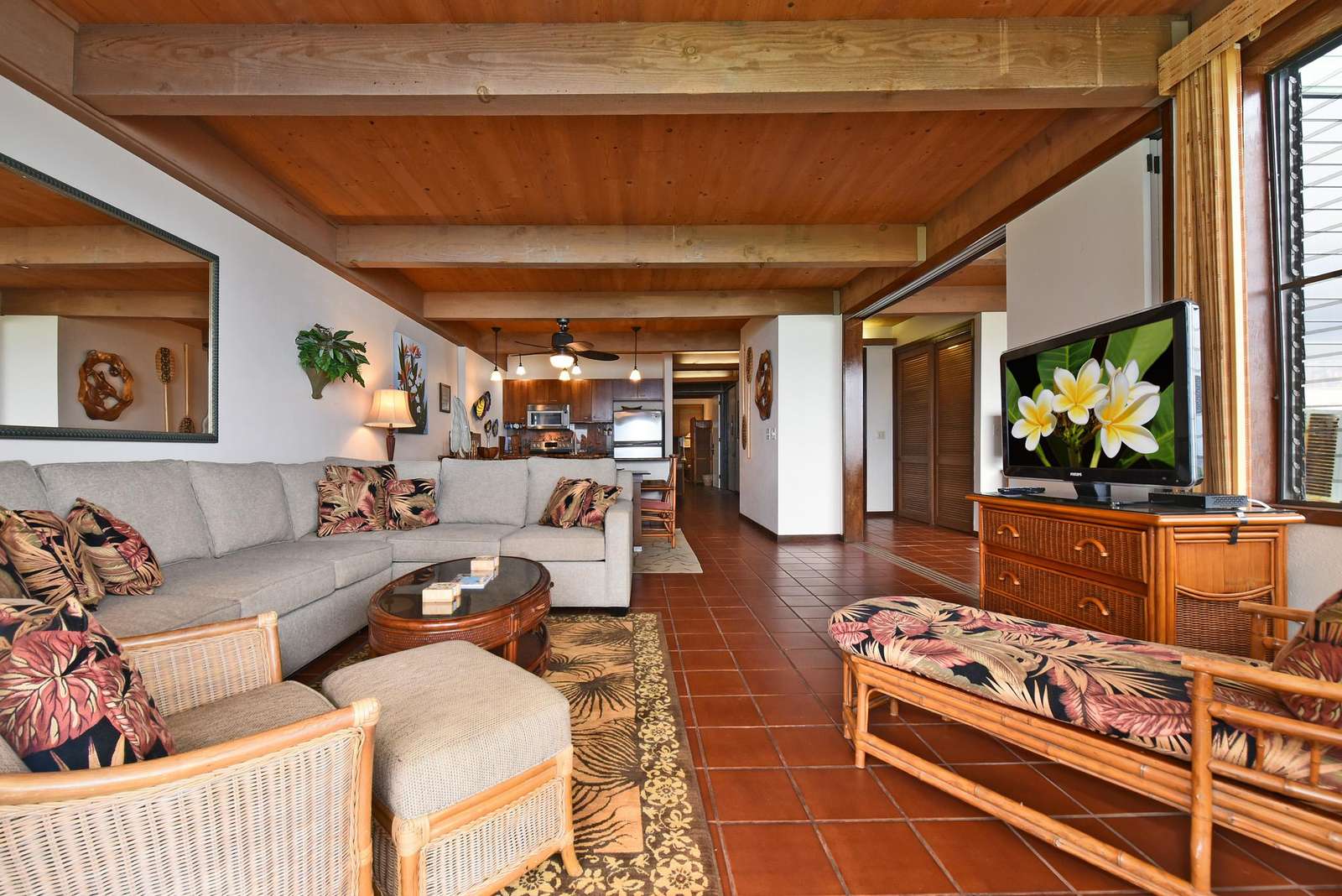 Living Room, Dining and Kitchen