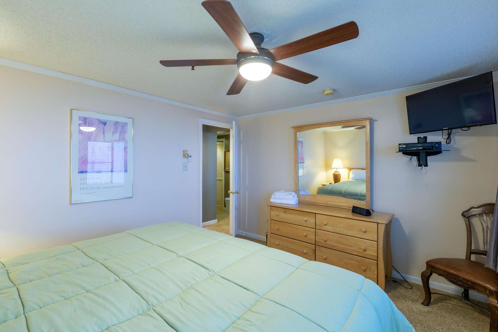 Elegant design on master bedroom