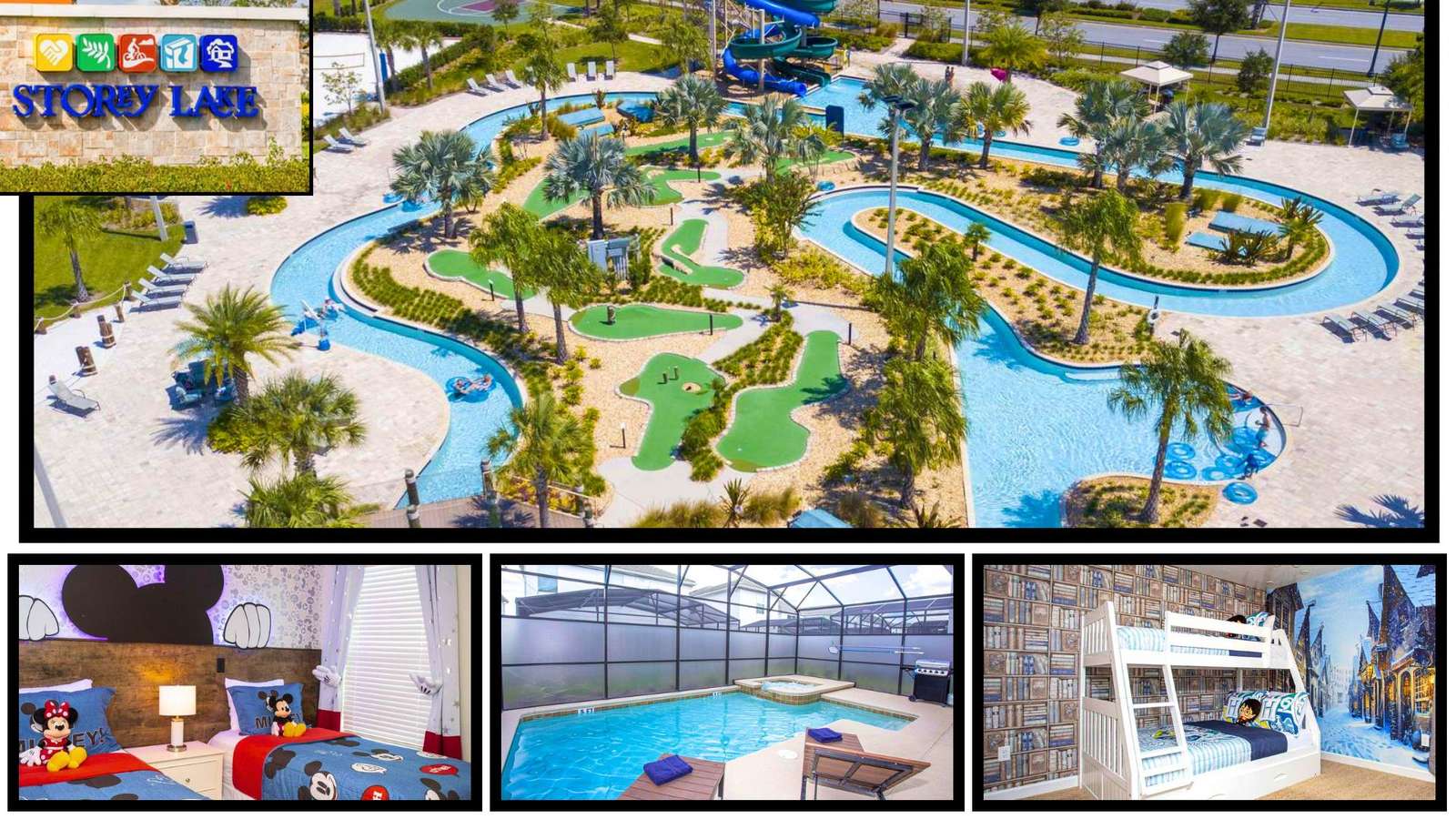 Screened-in pool area features a hot tub, lounge chairs, and a gas grill under natural light. - property