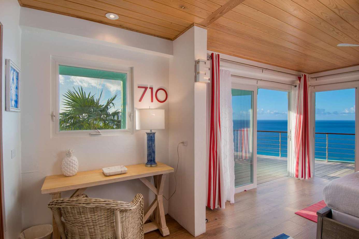 Bright living room with stunning ocean views and natural light