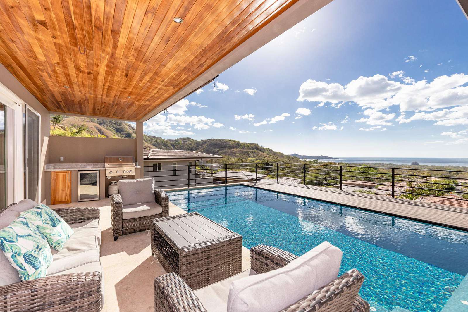 Terrace and pool
