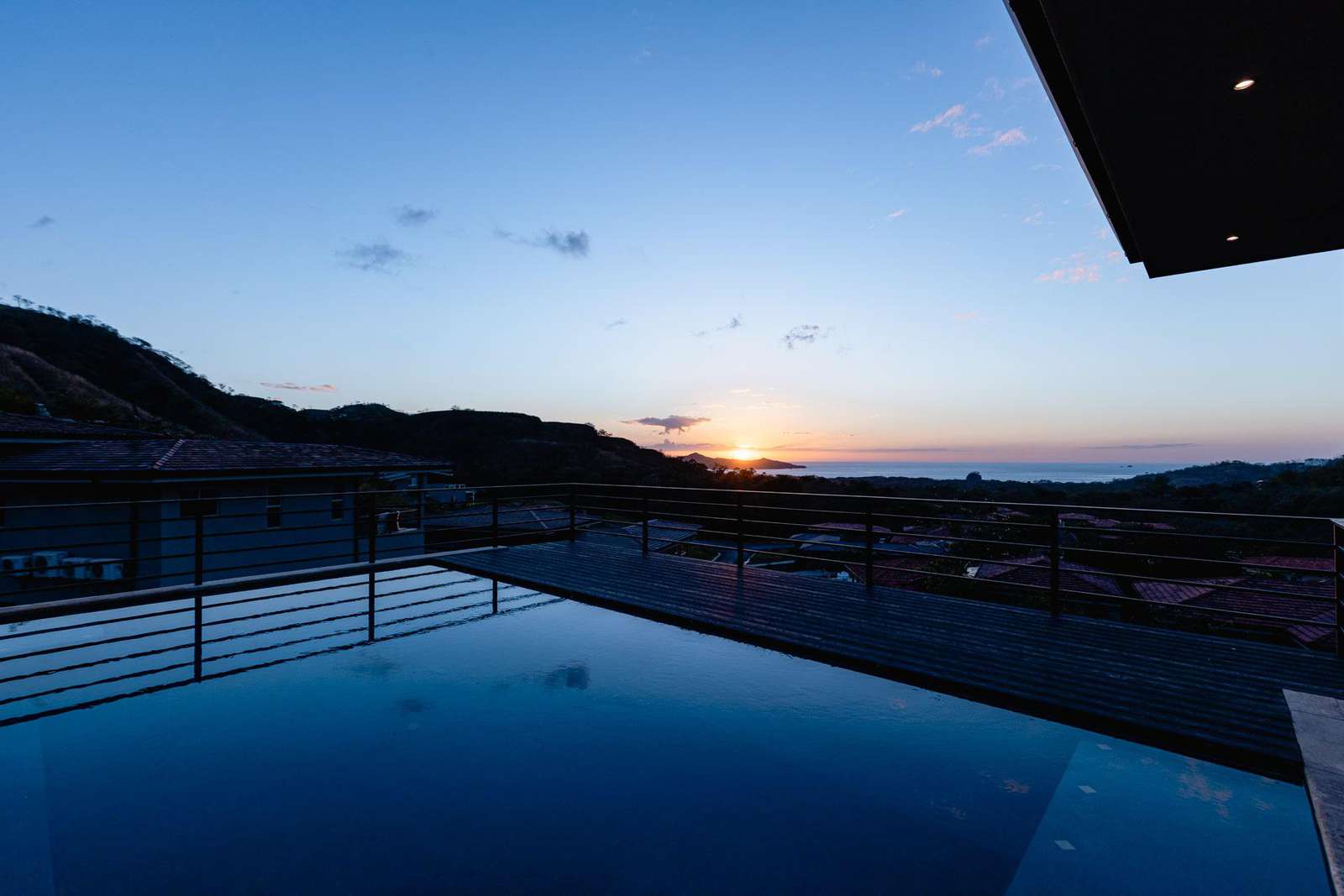 Sunset from pool