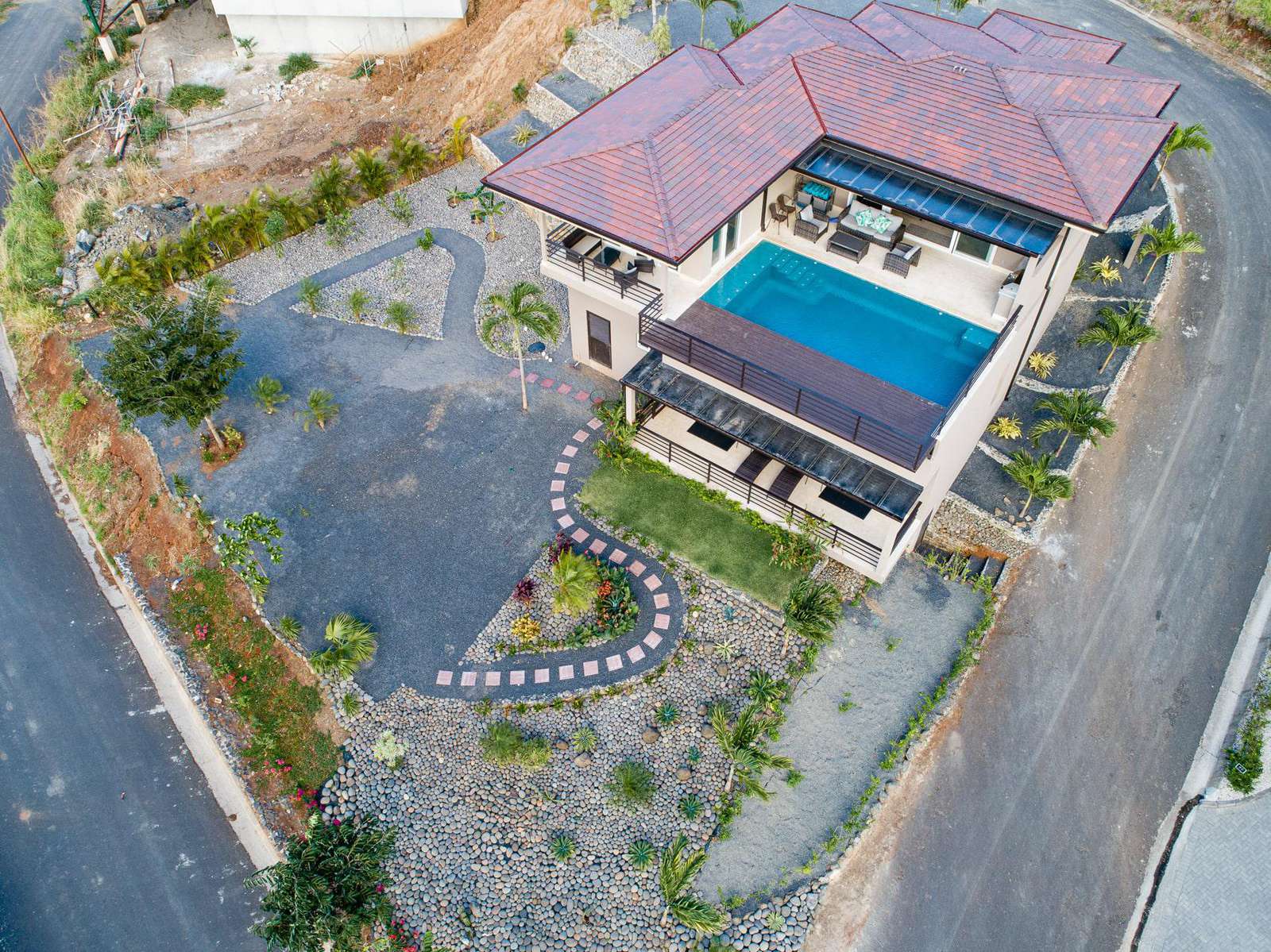 Front exterior from above