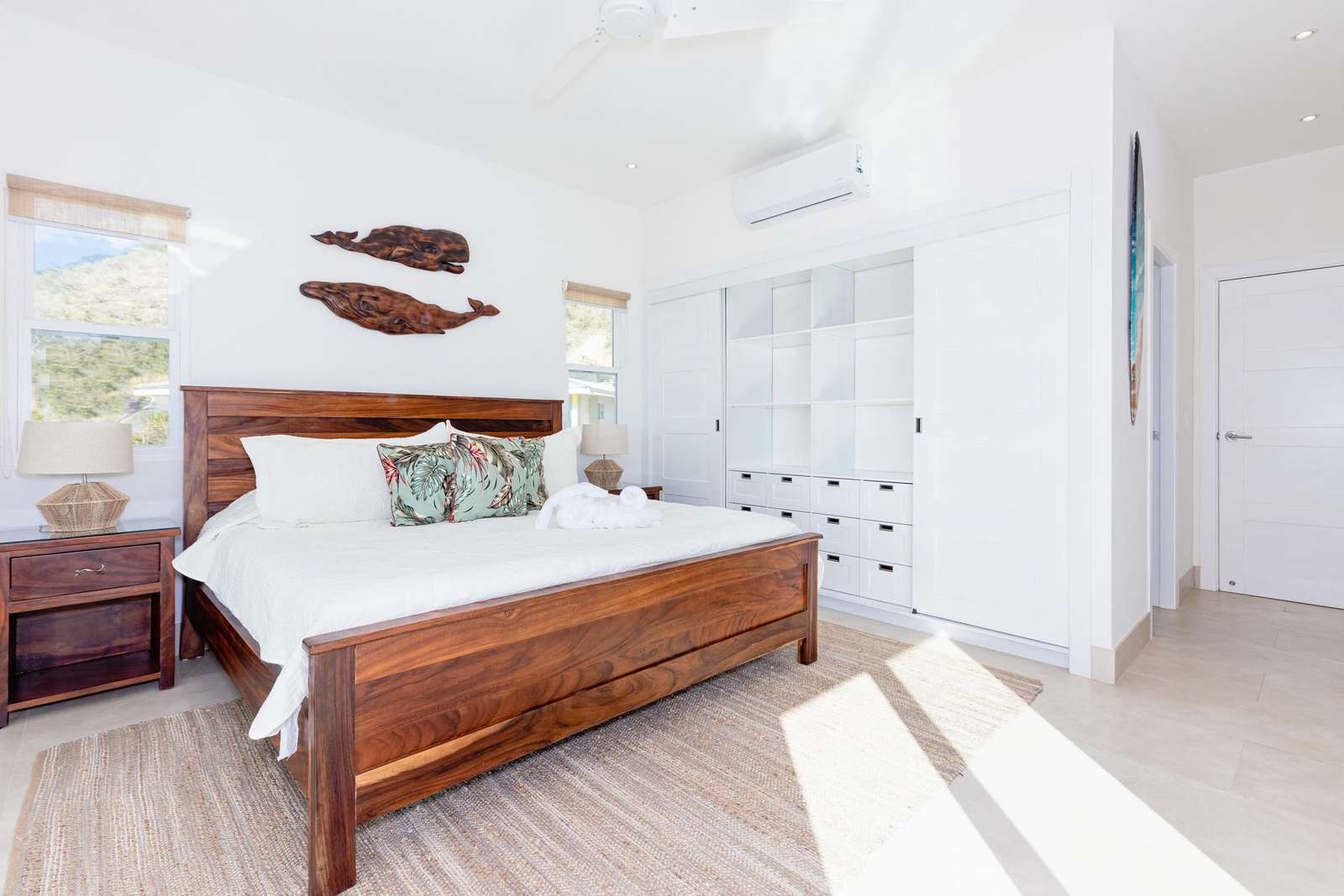 Master bedroom with king bed