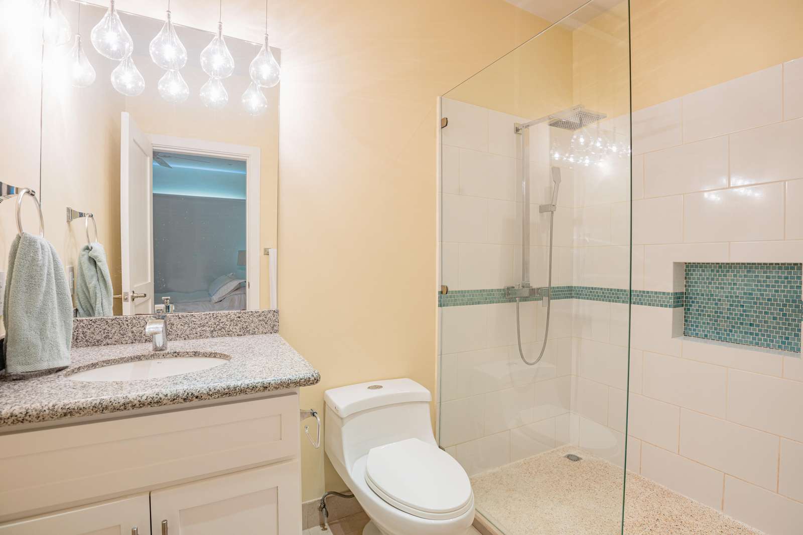 Master bathroom, walk in shower