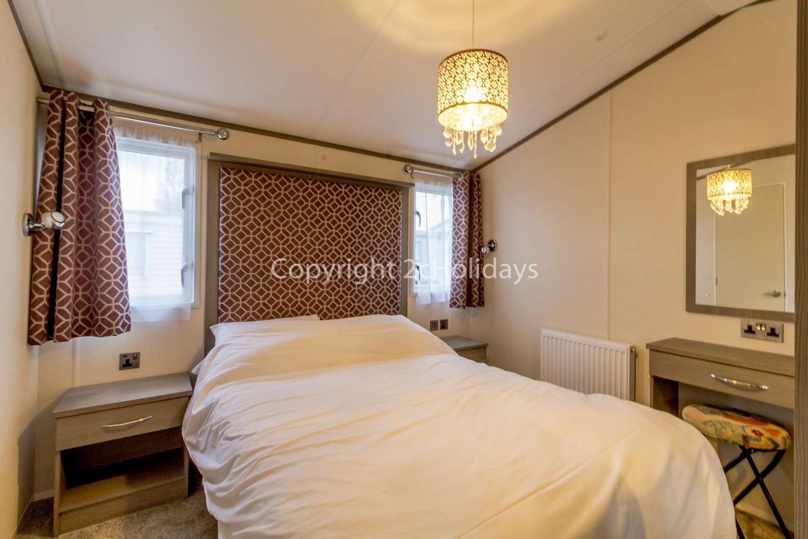 Spacious and modern master bedroom!