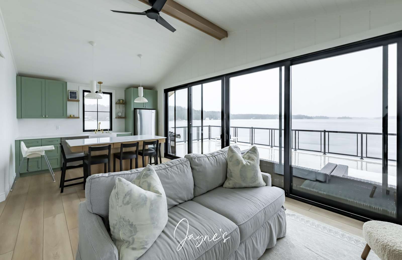 Boathouse Living Room & Kitchen