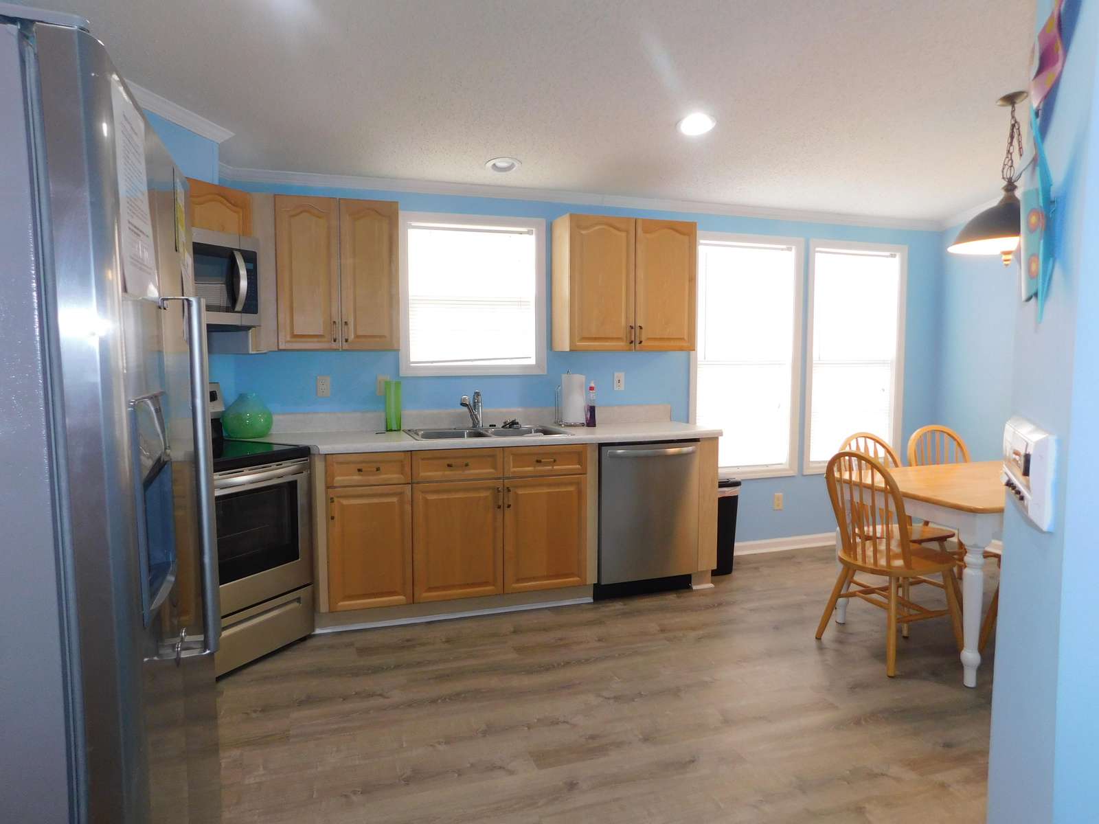 Walking in the kitchen
