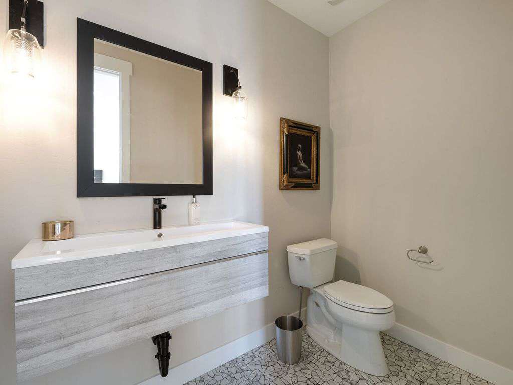 Half bath off of kitchen