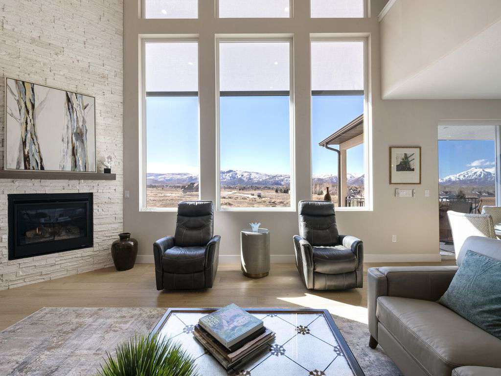 Views of the Wasatch mountain range and Heber Valley