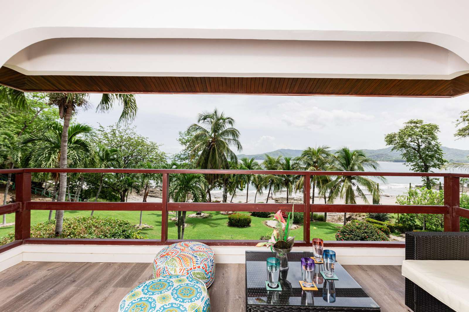 Beachfront location with private balcony