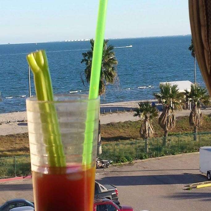 view from the balcony