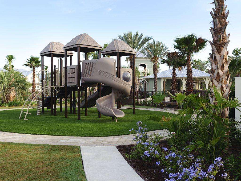 playground next to pools