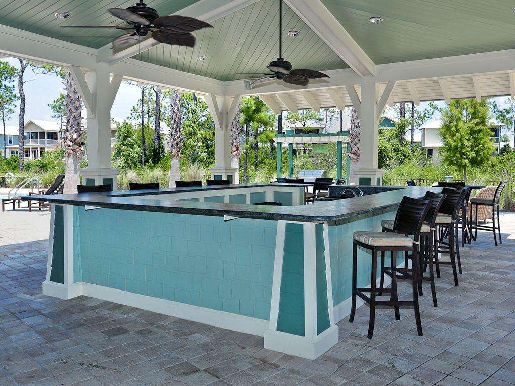 poolside entertainment area