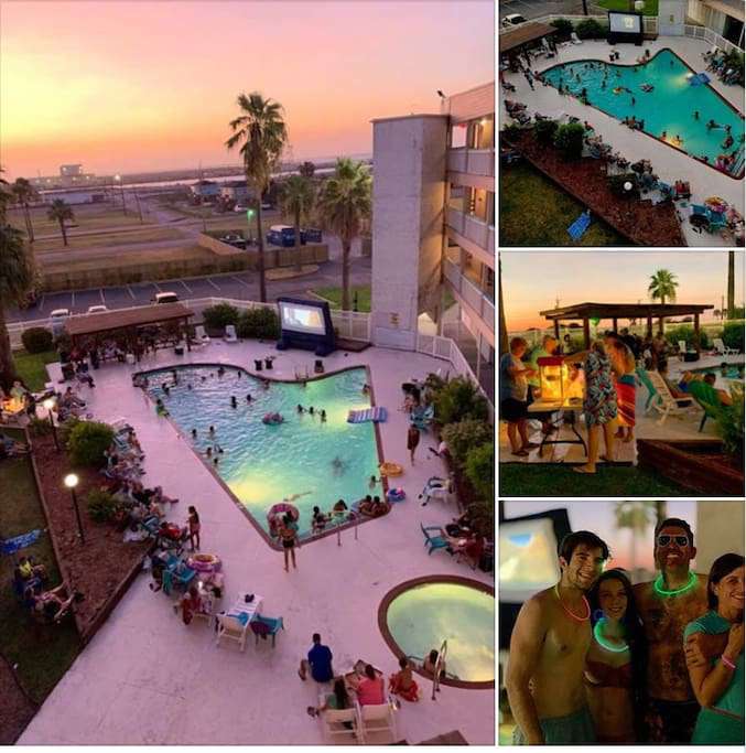 during the night, there is the occasional Dive Inn Movie that people love to watch
