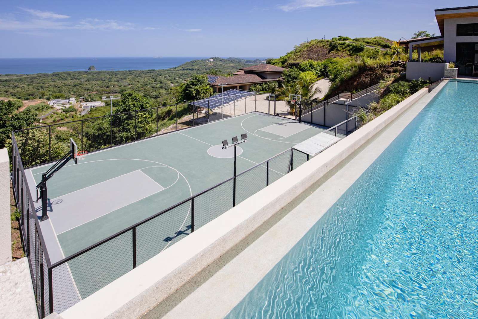 Basketball court at Casa Paraiso