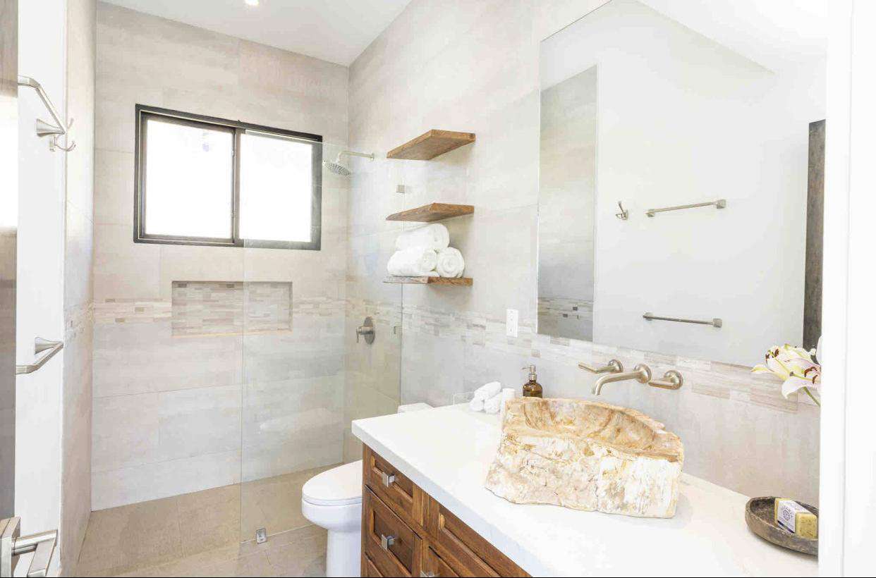 Guest bathroom, walk in shower