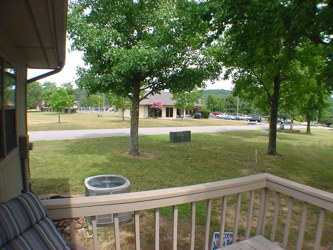 View of golf course from the deck