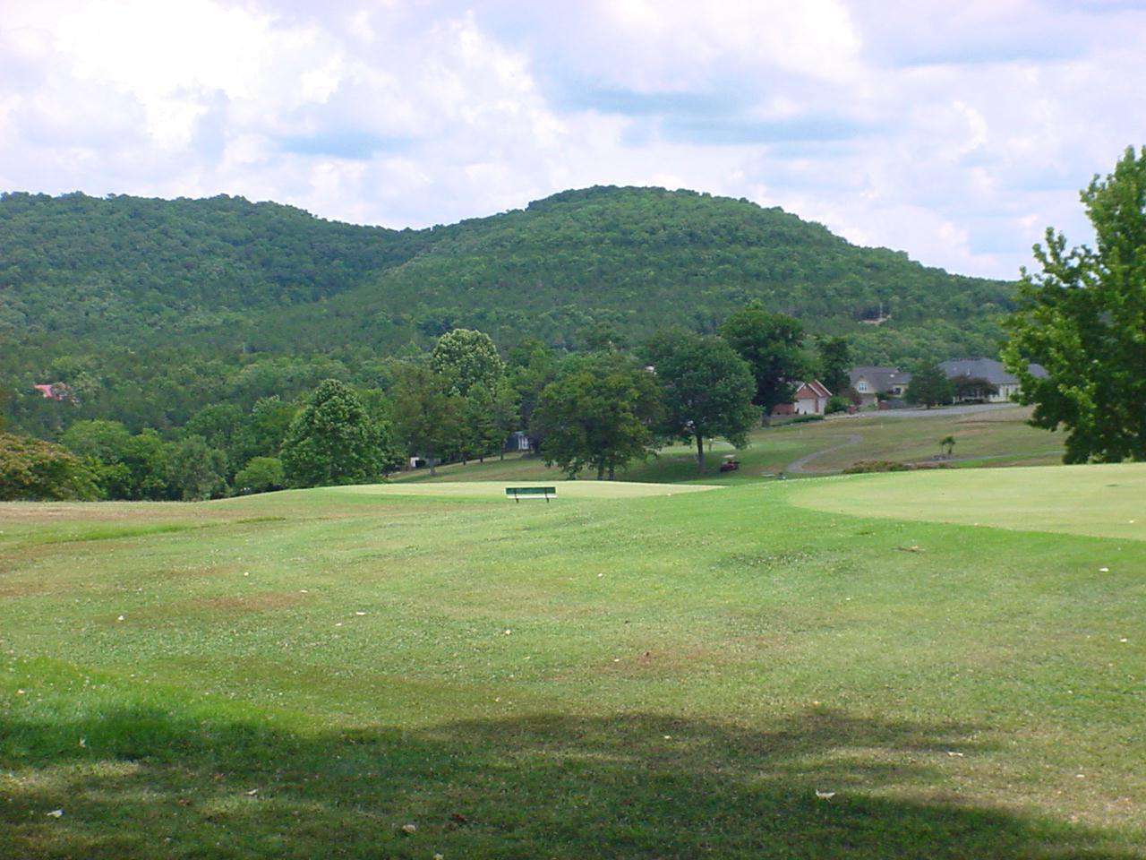 View of golf course from the deck